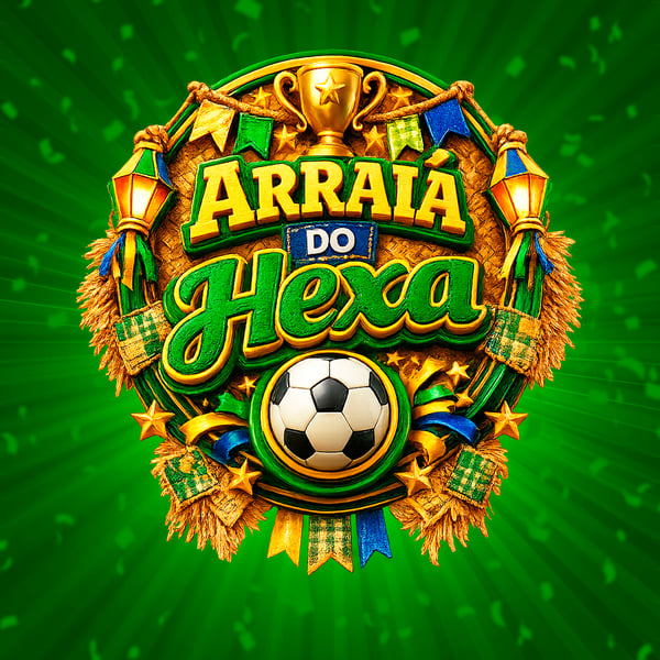 SELO 3D PARA EVENTOS ARRAIÁ DO HEXA