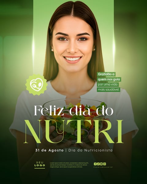 DIA DO NUTRICIONISTA 31 DE AGOSTO SOCIAL MEDIA PSD EDITÁVEL 1