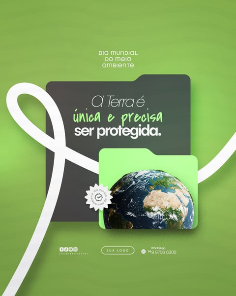 05 DE JUNHO - DIA MUNDIAL DO MEIO AMBIENTE SOCIAL MEDIA PSD EDITÁVEL