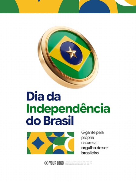 INDEPENDÊNCIA DO BRASIL COMEMORAÇÃO SOCIAL MEDIA FLYER PSD EDITÁVEL
