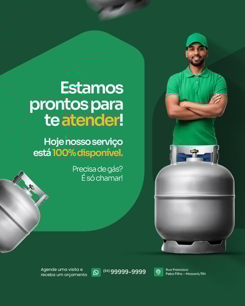 GÁS DE COZINHA - ESTAMOS PRONTOS PARA TE ATENDER