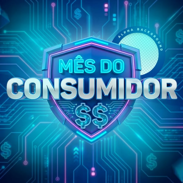 Selo 3D PARA COMPOSIÇÃO MÊS DO CONSUMIDOR 4