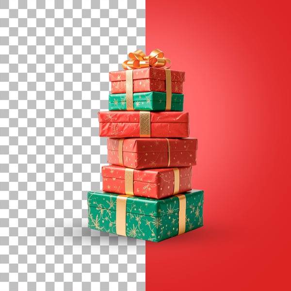 CAIXAS DE PRESENTES PSD EDITÁVEL