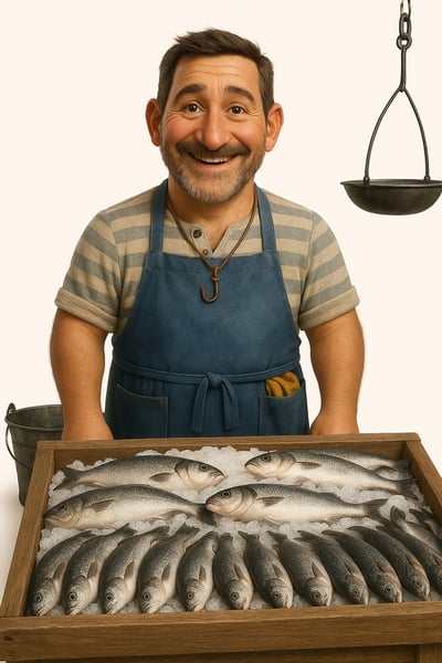 EAI RETRATO DE PESCADOR FELIZ COM AVENTAL AZUL COM FUNDO BRANCO (4)