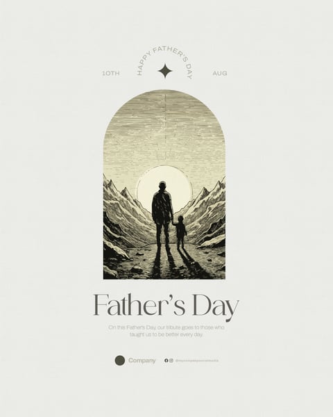 FATHER'S DAY 10TH AUGUST SOCIAL MEDIA EDITABLE PSD