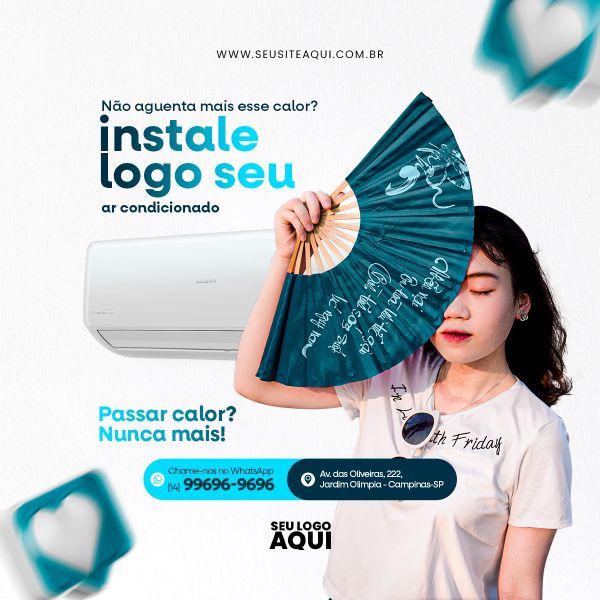 MANUTENÇÃO DE AR CONDICIONADO | SOCIAL MEDIA | PSD EDITÁVEL
