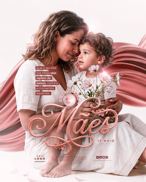 DIA DAS MÃES 10 DE MAIO SOCIAL MEDIA PSD EDITÁVEL 3