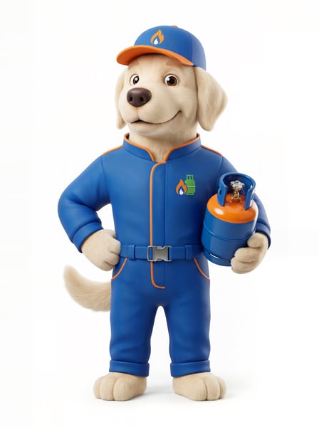 MASCOTE CÃOGÁS DA DISTRIBUIDORA DE GÁS