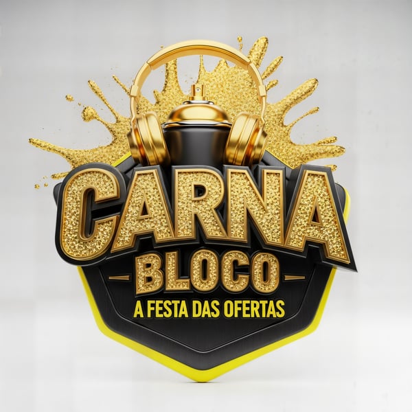 SELO 3D CARNAVAL BLOCO A FESTA DAS OFERTAS 08