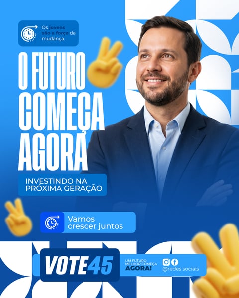 SOCIAL MEDIA POLÍTICO PSD EDITÁVEL 7