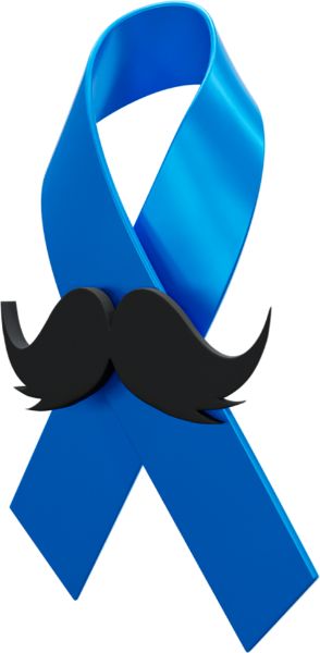 SELO 3D NOVEMBRO AZUL LAÇO COM BIGODE