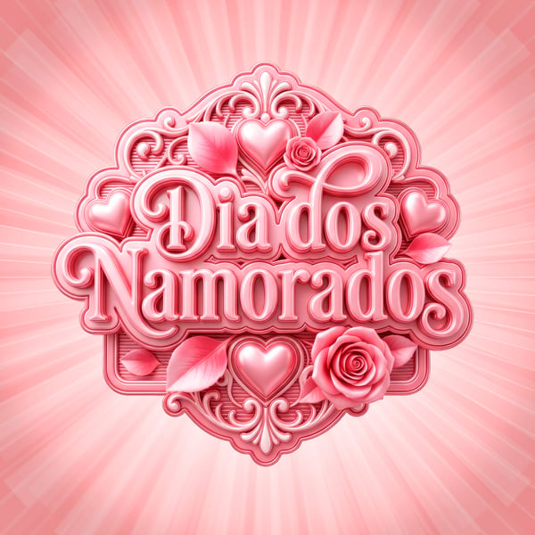 SELO 3D DIA DOS NAMORADOS