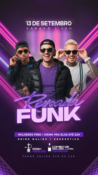 FLYER REVOADA FUNK STORY PSD EDITÁVEL