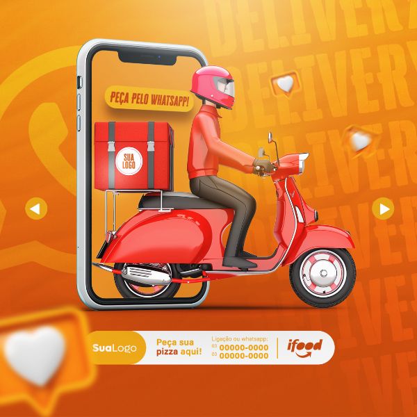 HAMBURGUERIA E PIZZARIA SOCIAL MEDIA POST FEED