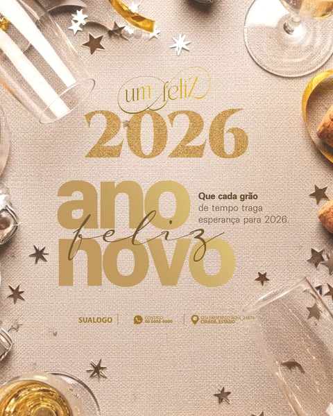 FELIZ ANO NOVO 2026 SOCIAL MEDIA PSD EDITÁVEL 06