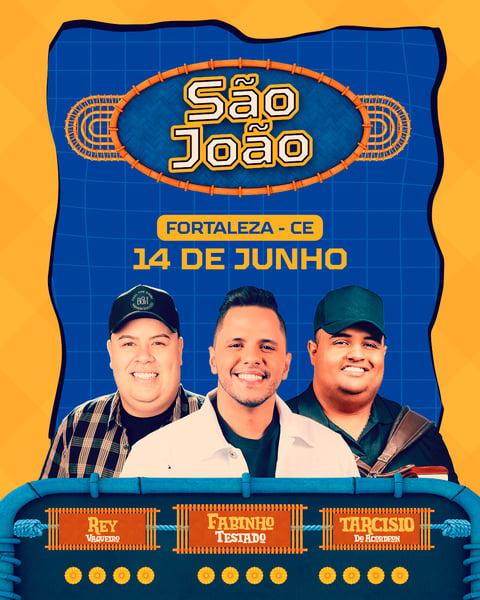 FLYER SÃO JOÃO FORTALEZA FEED PSD EDITÁVEL