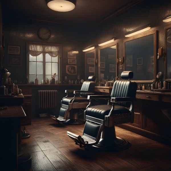 SALÃO DE BARBEARIA - BACKGROUND PARA COMPOSIÇÃO