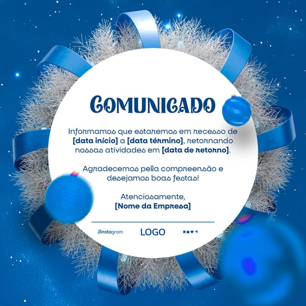 CSB COMUNICADO RECESSO NATAL SOCIAL MEDIA FEED PSD EDITÁVEL (1)
