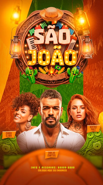 FLYER PARA EVENTOS 2026 SÃO JOÃO STORYS