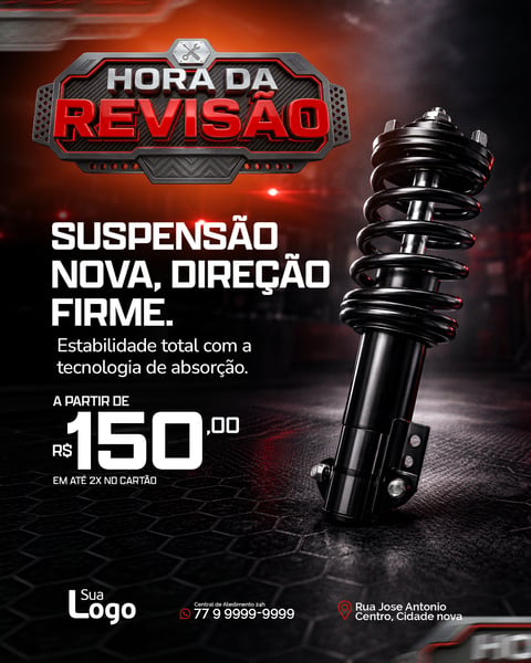 HORA DA REVISÃO SOCIAL MEDIA PSD EDITÁVEL 6