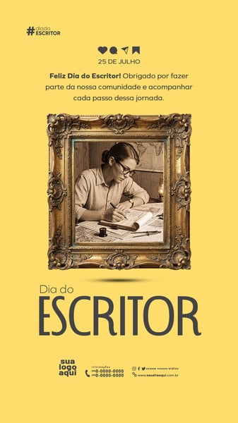 25 DE JULHO DIA DO ESCRITOR STORY 2