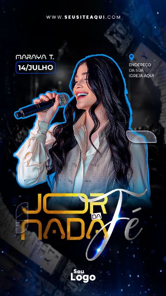 STORY - FLYER JORNADA DA FÉ - IGREJA, CHURCH, GOSPEL | PSD EDITÁVEL