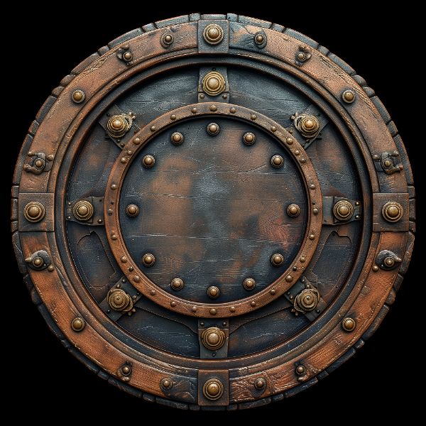 TAMPA DE MADEIRA COM METAL | ESCUDO | PARA COMPOSIÇÃO | BACKGROUND