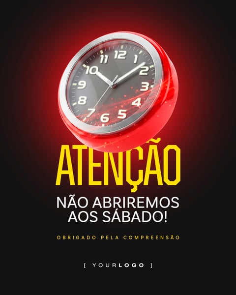 HORÁRIO DE FUNCIONAMENTO ATENDIMENTO COMERCIAL INFORMAÇÃO PRETO SOCIAL MEDIA PSD EDITÁVEL