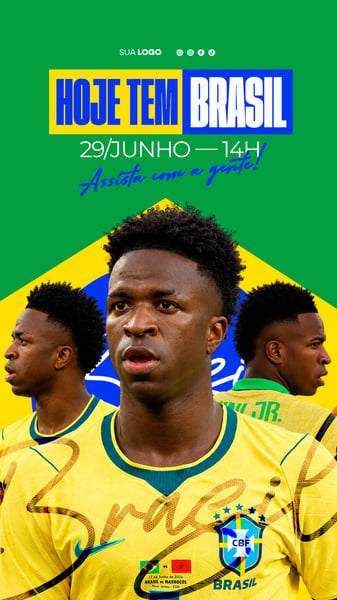 COPA DO MUNDO JOGO BRASIL JAPÃO FUTEBOL VINI JR 02 STORY