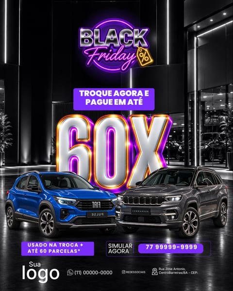 BLACK FRIDAY CONCESSIONÁRIA DE CARROS SOCIAL MEDIA PSD EDITÁVEL 6