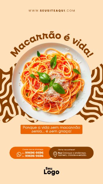 STORY - CASA DE MASSAS | RESTAURANTE | PSD EDITÁVEL