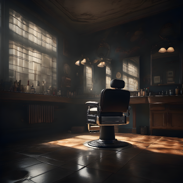 SALÃO DE BARBEARIA - BACKGROUND PARA COMPOSIÇÃO