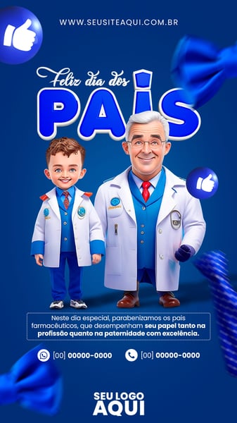 POST STORY - FELIZ DIA DOS PAIS