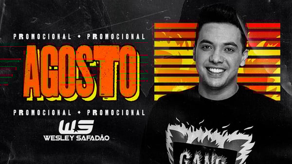 FLYER THUMB CAPA CD BANNER YOUTUBE WESLEY CSAFADÃO PSD EDITÁVEL