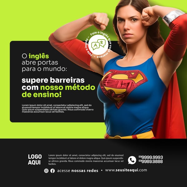 ESCOLA DE INGLÊS  SOCIAL MEDIA