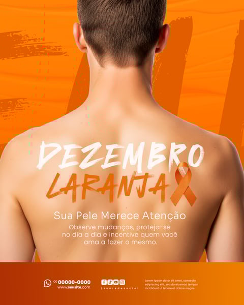 DEZEMBRO LARANJA MÊS DE CONSCIENTIZAÇÃO CONTRA O CÂNCER DE PELE SOCIAL MEDIA PSD EDITÁVEL (5)