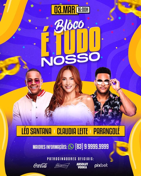 FLYER PSD EDITÁVEL É TUDO NOSSO FEED