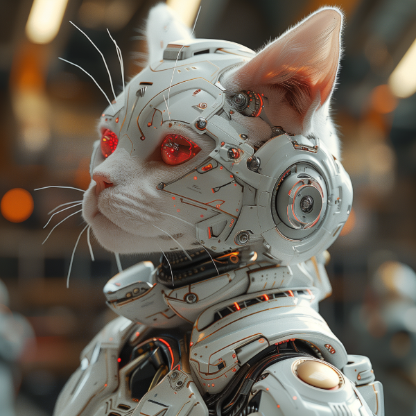 GATO ROBOTICO - FUTURISTA