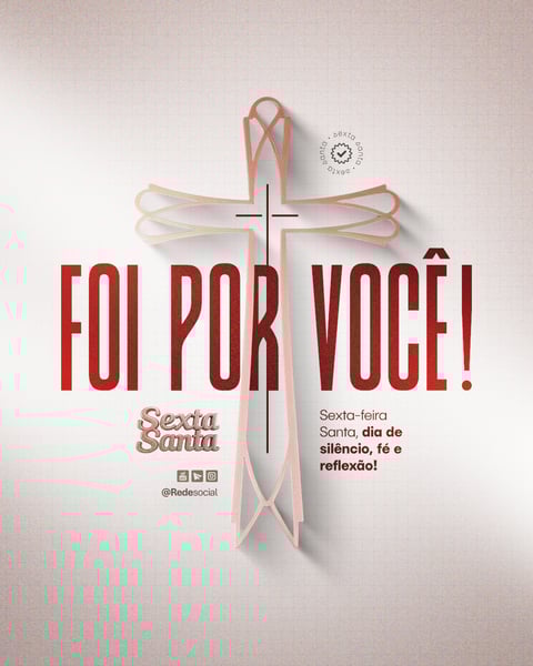 BMG SEXTA-FEIRA SANTA - SEMANA SANTA - SEXTA FEIRA 18 DE ABRIL SOCIAL MEDIA P5D EDITÁVEL (8)