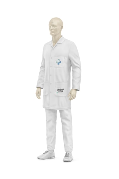 CONJUNTO PARA LABORATÓRIO PSD EDITÁVEL MOCKUP