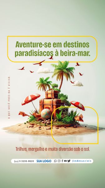 STORY - AGENCIA DE VIAGEM - AVENTURE-SE A BEIRA-MAR