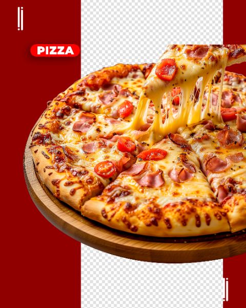 PIZZARIA | PIZZA | IMAGEM SEM FUNDO | PSD EDITÁVEL