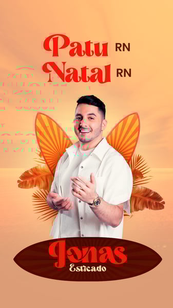 FLYER AGENDA SEMANAL JONAS ESTICADO VERÃO 2026 STORY PSD EDITÁVEL 6