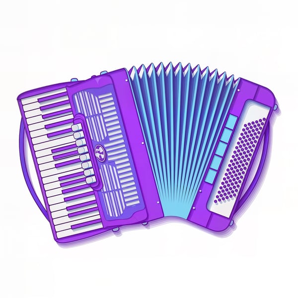 SANFONA ILUSTRATIVA AZUL E ROXO 04