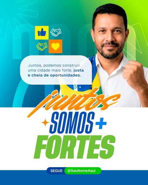 Social Media Político | Eleições 2026 PSD Editável