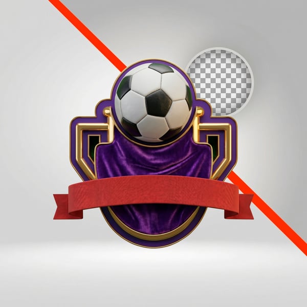 ESCUDO COM BOLA E FITA ELEMENTO PNG FUTEBOL COPA DO MUNDO FIFA 05