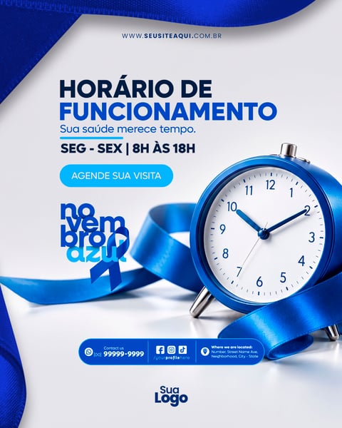 FEED NOVEMBRO AZUL SOCIAL MEDIA PSD EDITÁVEL 12