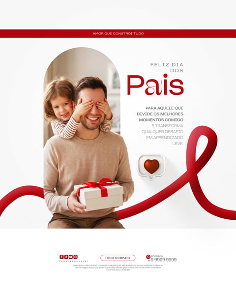 DIA DOS PAIS HOMENAGEM E CAMPANHAS ESPECIAIS SOCIAL MEDIA PSD EDITÁVEL 4