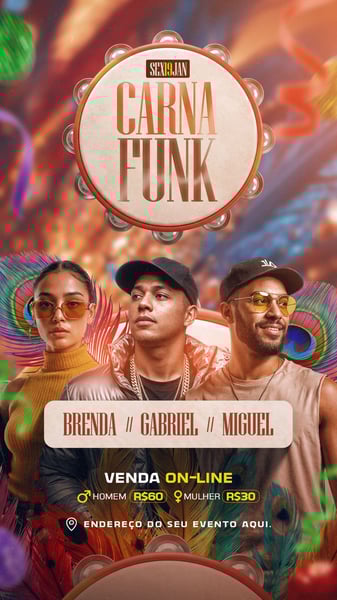 FLYER CARNA FUNK STORY PSD EDITÁVEL