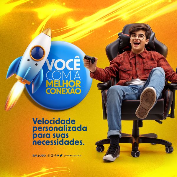 SOCIAL MEDIA - PROVEDOR DE INTERNET - VELOCIDADE PARA SUAS NECESSIDADES